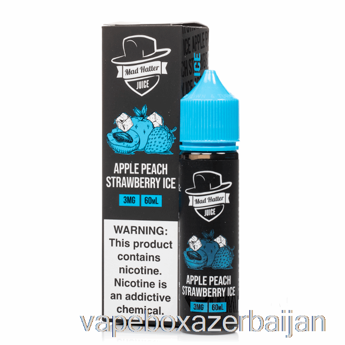 Vape Baku Apple Peach Strawberry ICE - Mad Hatter - 60mL 3mg